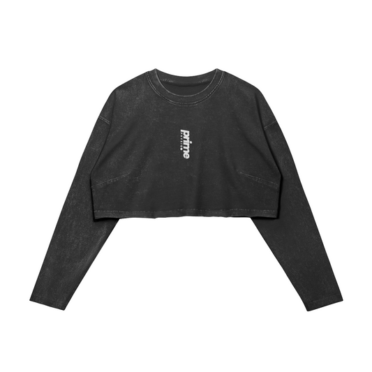WMNS LONGSLEEVE CROP (B)